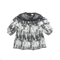 ANDORINE BABY Aurora Print Dress / Green