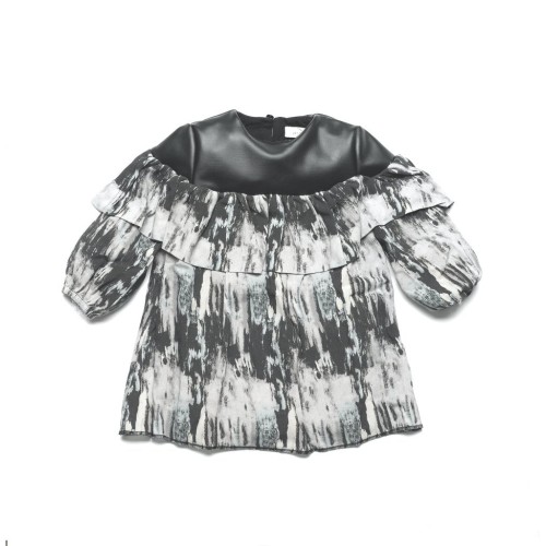 ANDORINE BABY Aurora Print Dress / Green