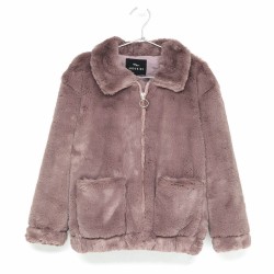 ANDORINE Faux Fur Jacket / Purple